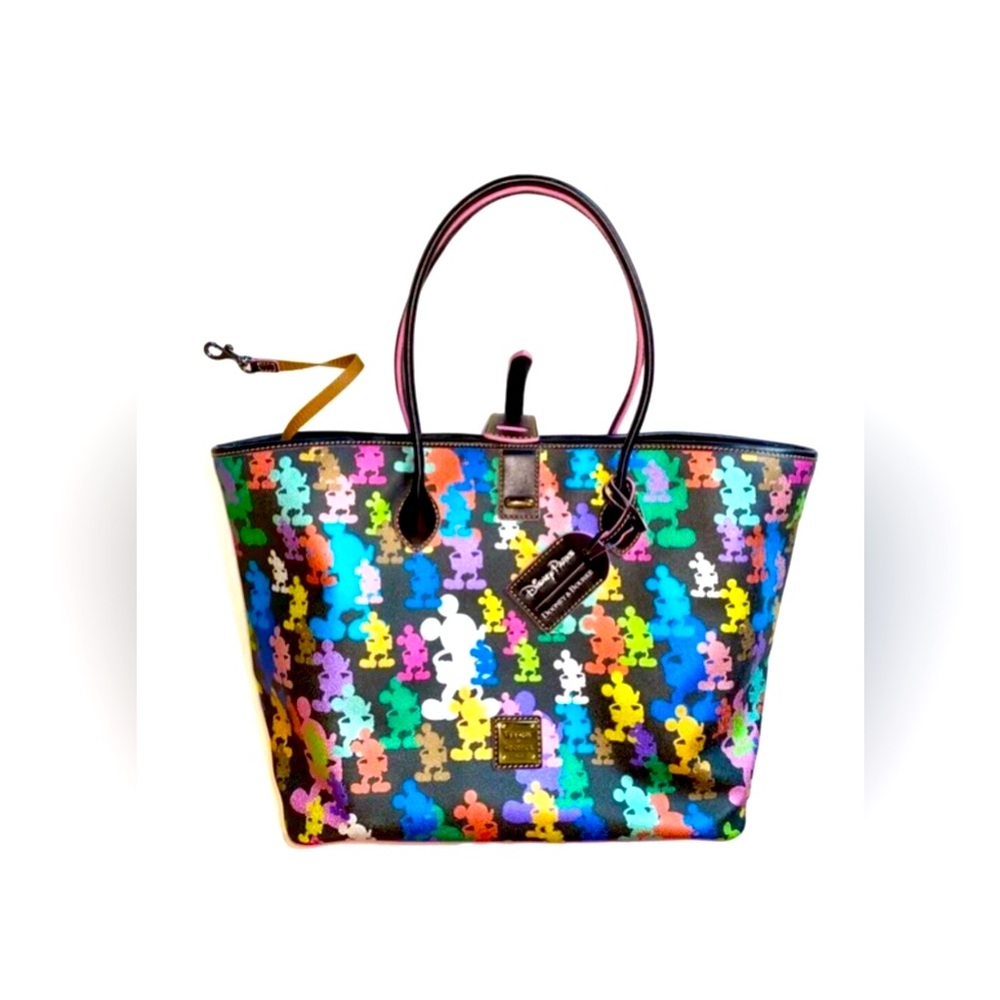 Disney Parks Dooney and Bourke 10th Anniversary Mickey Silhouette Tote